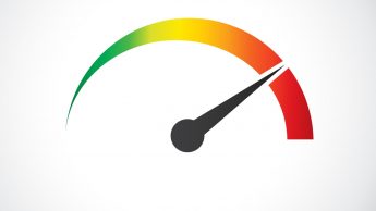 Performance measurement. Logo Speed, icon Vector illustration