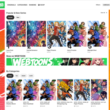 Webtoons Manga Theme